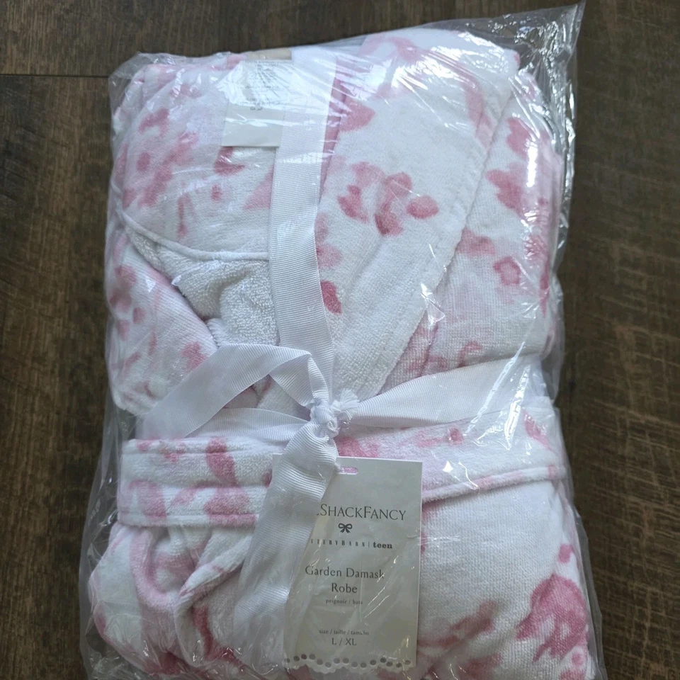 POTTERY BARN TEEN LoveShackFancy Robe Garden Damask Pink - Large/Extra Large - Image 2 of 2