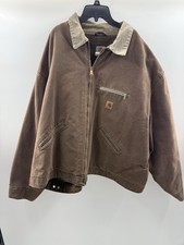 Vintage Carhartt Detroit J97 CHT Jacket Chestnut Brown Size 5XL Dated 08/03