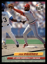 1992 Fleer Ultra Jose Oquendo #267 St. Louis Cardinals MLB Baseball MLB Baseball