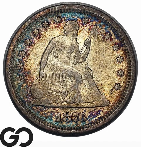 1876-S Seated Liberty Quarter — photo from another recent sale