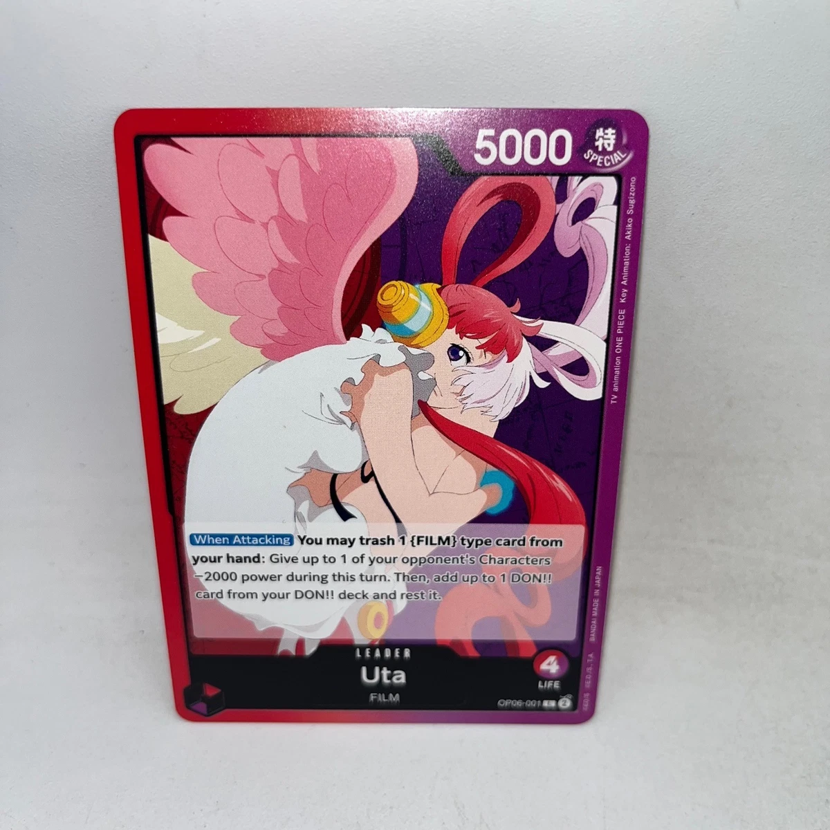 CGCpristine10ウタ OP06-001 PSA 10 Uta One Piece OP06-001 Parallel alternate art Leader Card