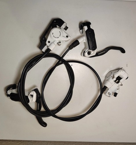Shimano BR-M445 Bremsenset weiß MTB Hydraulic Disc vorne & hinten