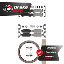 Front Rear Semi-Metallic Disc Brake Pads Kit For rear brakes