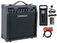 Rockville G-AMP 20 Watt Guitar Amplifier Combo Amp Bluetooth/Delay Microphone