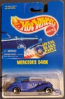 Vintage 1991 Hot Wheels Mercedes 540K #104 Blue Card