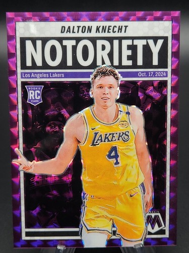 Dalton Knecht 2024-25 Panini Mosaic Notoriety Rookie Purple 58/99