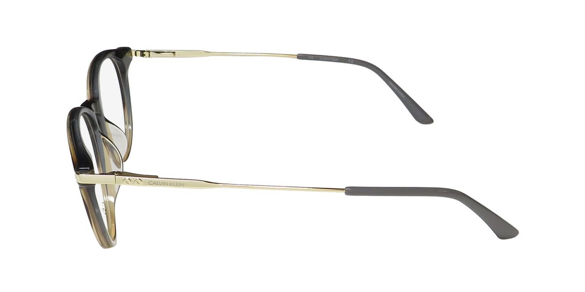 Calvin Klein CK19712 027 Womens Round 51-17-140mm Gray Eyeglasses FRAMES ONLY Calvin Klein Plastic Frame Round Eyeglass Frames | eBay main image 4