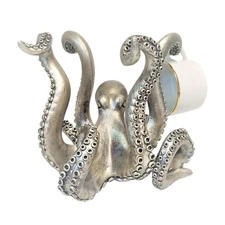 Silver Octopus Mug Holder – Vintage Countertop Cup Stand Decor