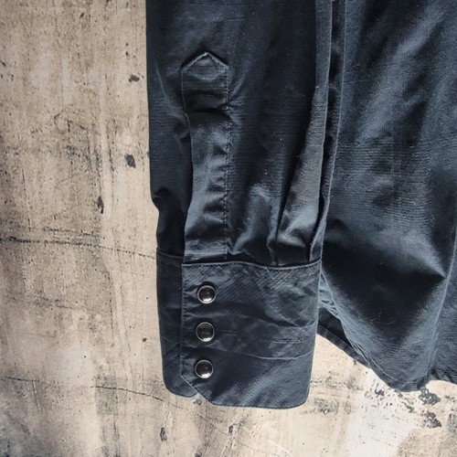 Resistol Rodeo Gear Shirt Mens XL Western Cowboy Pearl Snap Ripstop Black - Picture 3 of 12