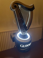 Guinness Surger Unit Man Cave Pub Shed Home Bar LED Harp New Shape UK Plug