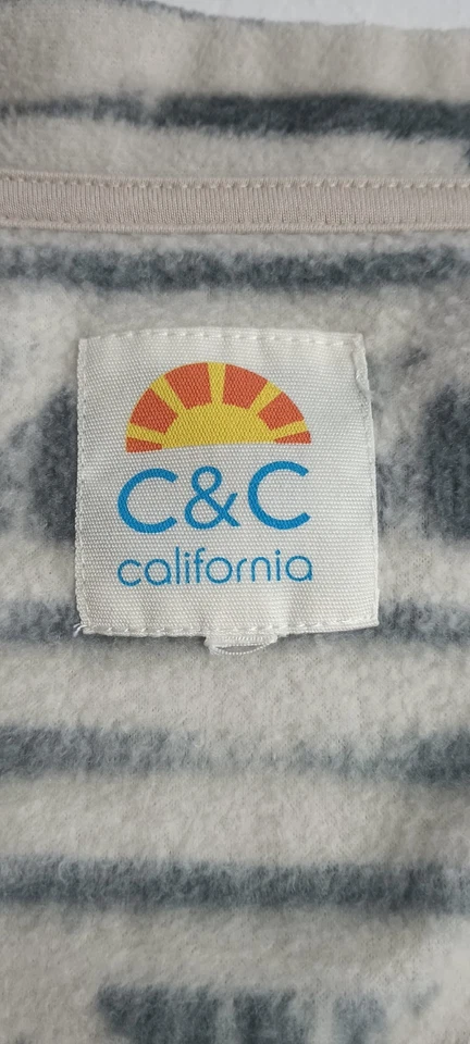 Cárdigan polar C&C California cuello en V estampado azteca Western Ranch para mujer talla L Foto 3 de 4