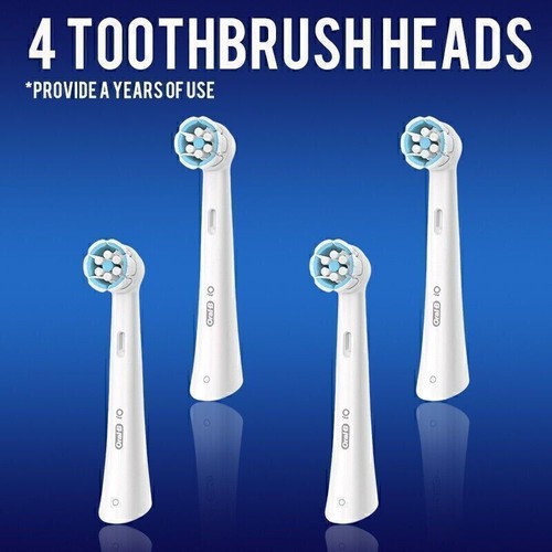 4 Pack Genuine Oral-B iO Ultimate Clean Replacement Brush Heads Black Brand NEW~ - Picture 7 of 9
