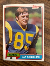 1981 Topps #205 Jack Youngblood Los Angeles Rams NrMt