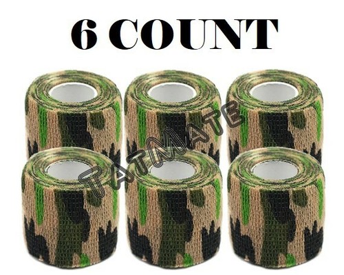 6/12/24 STCK. Einzelne Wrap Tattoo Sensi-Wrap Selbstklebend 2 Zoll x 5 Yds Tarnung - Bild 5 von 7