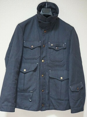 RARE | ENGINEERED GARMENTS SMALL WOOL CHARCOAL GREY COLLAR JACKET