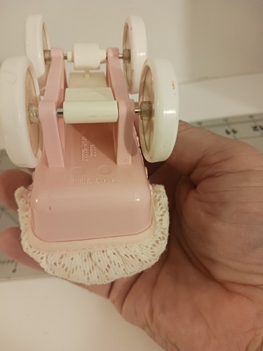 Vintage Mattel 1998 BARBIE Kelly Tiny Steps Pink Stroller Pram Clean! - Picture 8 of 8