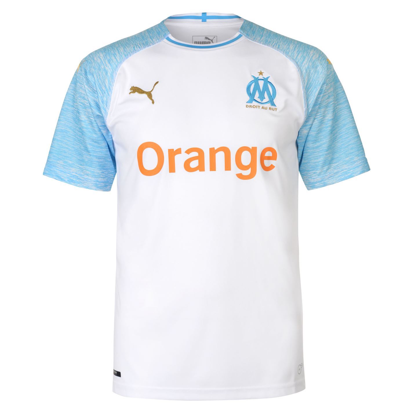 Olympique de Marseille Junior Home Replica T-Shirt 2018-19 Olympique de Marseille Junior Home Replica T-Shirt 2018-19