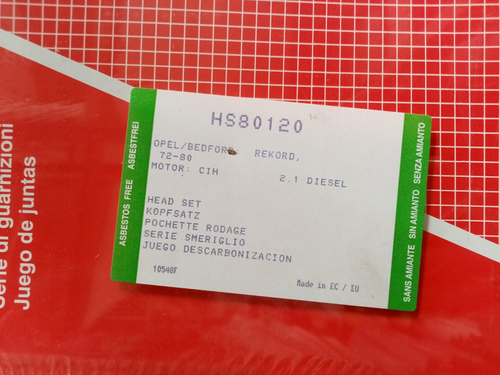 Cylinder Head Gasket Set OPEL BLITZ / REKORD, BEDFORD CF 2.1 D HIGH QUALITY FM - Picture 2 of 2