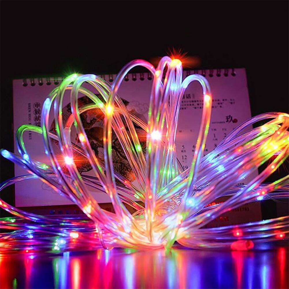 100300LED Solar Rope String Fairy Lights Xmas Waterproof Outdoor