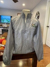 Team USA Olympics Road To Rio Windbreaker Jacket Men's Size Large Grey 1/4 Zip