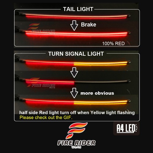 FRW 50cm LED Integrated Tail Light Brake Turn Signal FOR Universal Yamaha - Bild 3 von 6