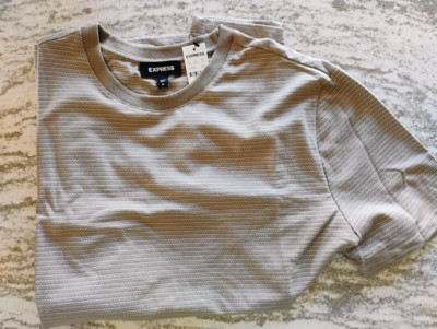 Express Short Sleeve Poly Blend Tshirt XLarge MINT FREE SHIPPING!
