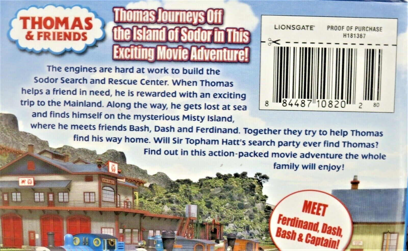Thomas Friends: Misty Island Rescue NEW! DVD/ Blu Ray 2 disc ,Movie  Widescreen