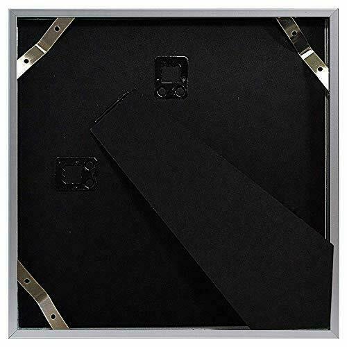 2-Pack 8x8 Aluminum Picture Frame Collection with Ivory Color Mat for 4x4 Photo - Picture 3 of 8