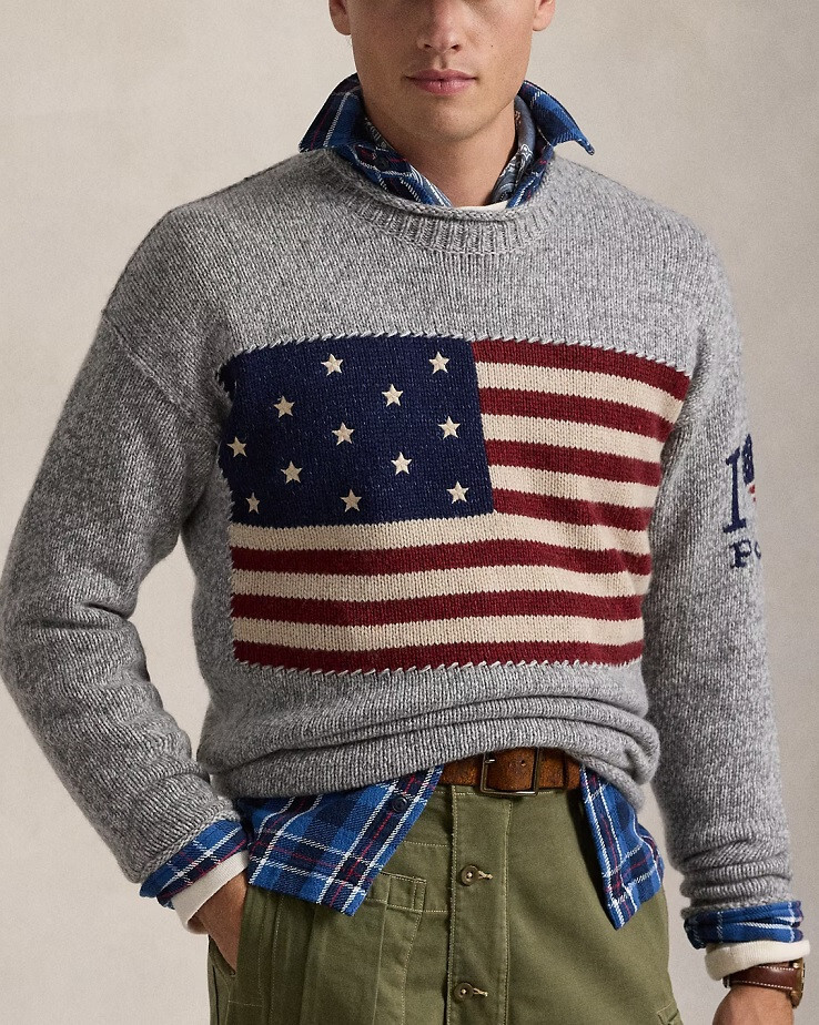Polo Ralph Lauren Men's Flag Marled Wool Sweater Size XL | eBay