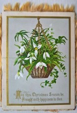 May this Christmas Season br Fraught with happiness. Fur Backed. Fold Out,