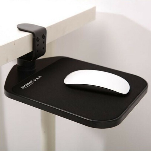 Ergonomic Mouse Pad with Adjustable Under Desk Table Wrist Rest Platform - Black - Picture 10 of 12