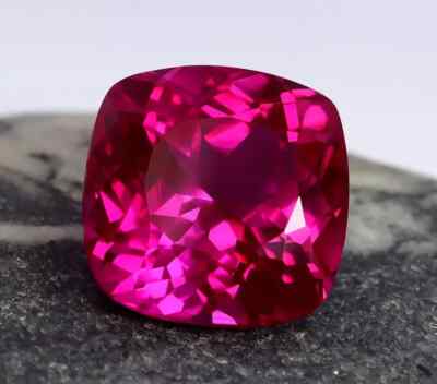 Natural Pink Sapphire 15.09 Ct Cushion Cut Certified Loose Gemstone + Free Gift