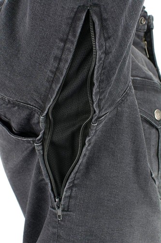 HERREN MOTORRAD DENIM SHIRT SCHULTERN ELLBOGEN VERSTÄRKT mit ARAMIDFASER - SADP - Bild 3 von 7