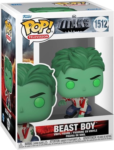 Funko Pop! Televisión #1512 HBO MAX TITANS DC Universe Beast Boy Ryan Potter - Imagen 9 de 9
