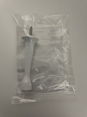 National Gallery 3 In. White Rigid Door Stop N331348 PACK OF 15