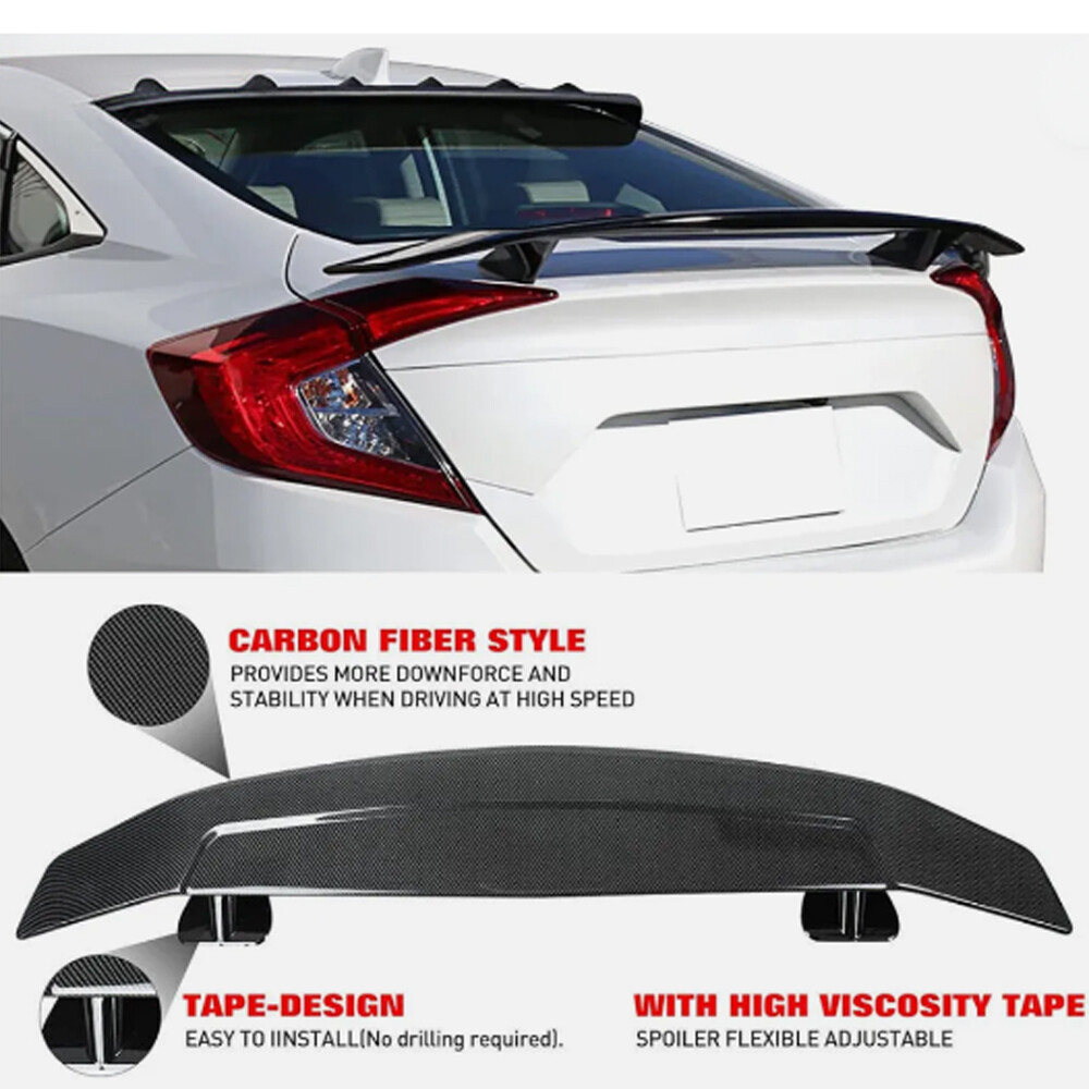 46" Rear Trunk Spoiler Racing GT Lip Wing Carbon Fiber For Lotus Elise 2004-2011