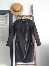 MISS ONE M 36 38 40 IMPER LONGUE VESTE TISSU ELASTIQUE LEGER SOUS MANTEAU TRENCH