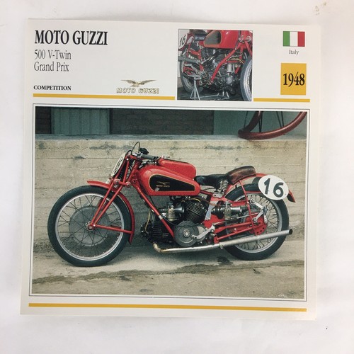 Moto Guzzi 500 V-Twin 1948 - Spec Sheet Info Card  - Picture 1 of 2