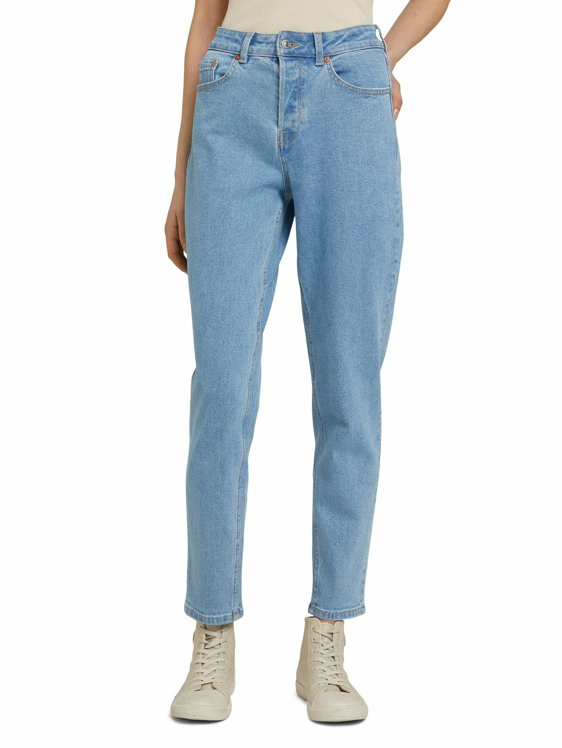Джинсы Tom Tailor Denim Damen для мамы - Свободного кроя - Blau - Чистый Светло-голубой камень 