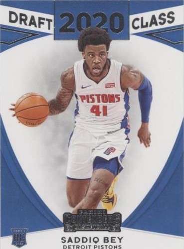 Saddiq Bey 2020-21 Panini Select #30 Rookie Selections Red Detroit