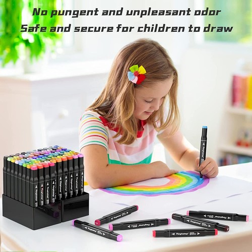 168 Farben Marker Stifte Textmarker mit Doppelköpfiger Permanent Sketch Marker - Bild 17 von 20