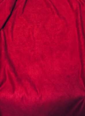 RED Suede fabric Polyester micro faux suede 58'' wide upholstery fabric