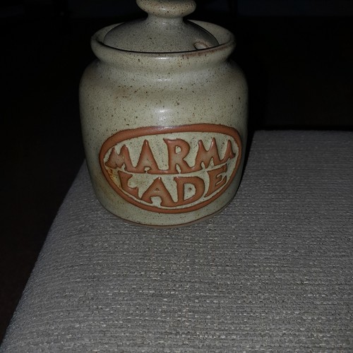 Vintage Tremar Pottery Marmalade Jar Stoneware Lidded Pot Preserve Jar Stoneware
