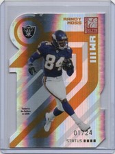 2005 Donruss Elite Randy Moss Gold Die-Cut Status #01/24