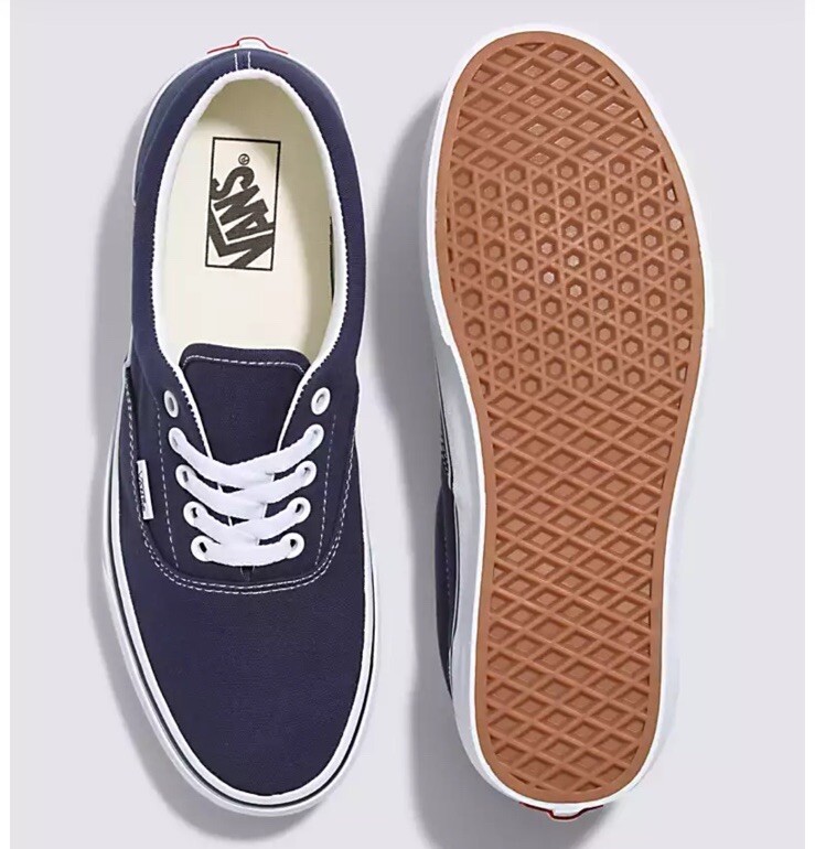 VANS Era Navy Blue Unisex Skate Shoes Canvas Sneakers VN-000EWZNVY