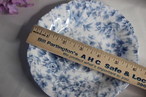 Vintage Nikko Tea Roses Blue Tea Cup & Saucer Japan - Picture 8 of 8