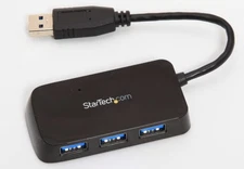 StarTech 4 Port USB 3.0 Mini Hub ST4300MINU3B 5 GBps Transfer Rate For PC & Mac