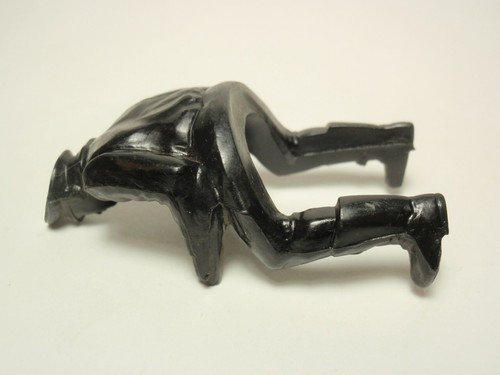 Vintage Hubley Black Plastic Motorcycle Driver ONLY - Picture 3 of 3