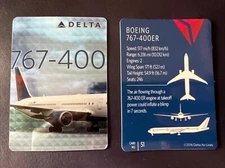2016 Delta Air Lines Boeing 767-400 Aircraft Pilot Trading Card #51 Delta