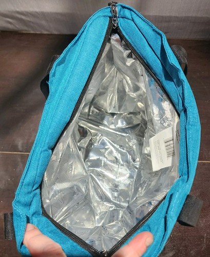 COLUMBIA Teal/Aqua Insulated LUNCH BAG Box Tote Bag BNWT Style 98-16650-00-71 - Picture 10 of 16